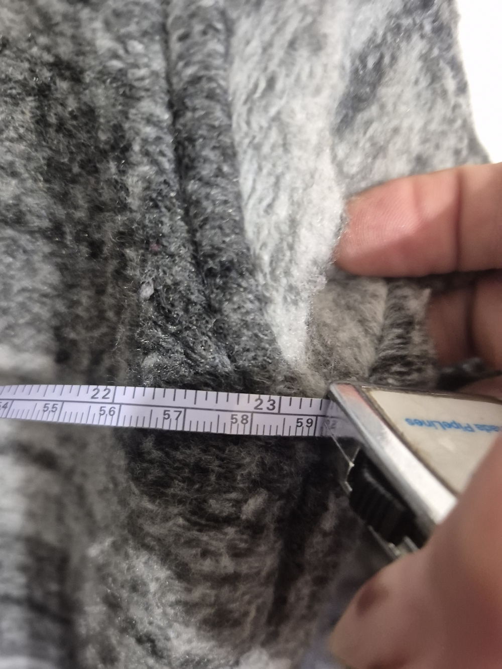Dex Plaid Oversized Long Shacket Jacket Grey Black Size M - Picture 9 of 9